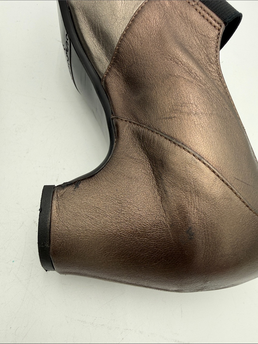 Vaneli Metallic Bronze Mary Jane Pumps Elastic Strap women 9M office Y2K pull on - Picture 6 of 12